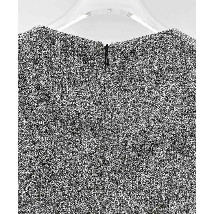 ローウエストミニ丈プリーツツイードワンピース | SAISON DE PAPILLON  | 詳細画像15 