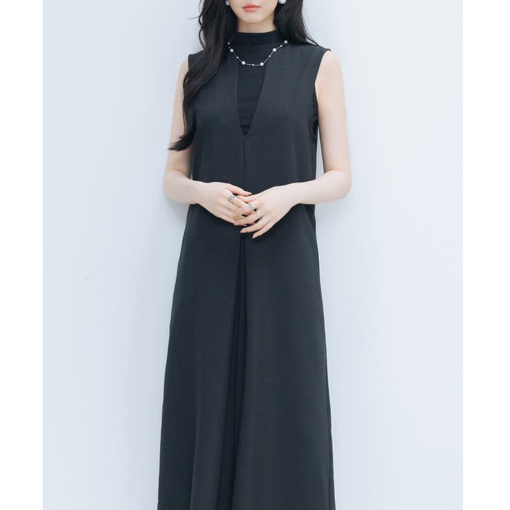 IラインシルエットVネックサロペット[品番：DSSW0004858]｜SAISON DE
