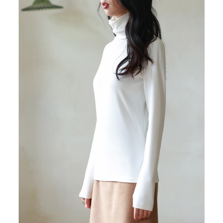 暖かいフリースハイネックトップス | SAISON DE PAPILLON  | 詳細画像4 