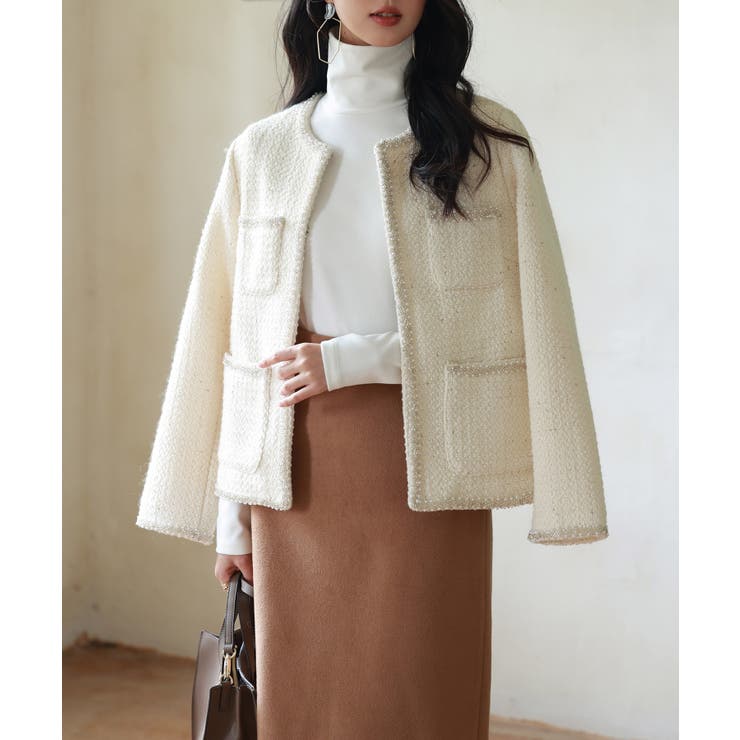 暖かいフリースハイネックトップス | SAISON DE PAPILLON  | 詳細画像7 