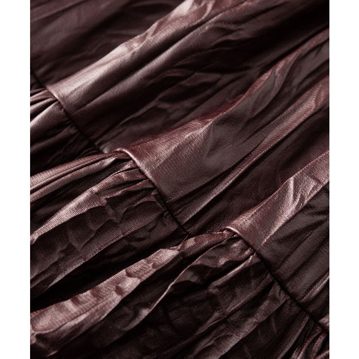 シワ加工合成皮革ロングスカート | SAISON DE PAPILLON  | 詳細画像41 