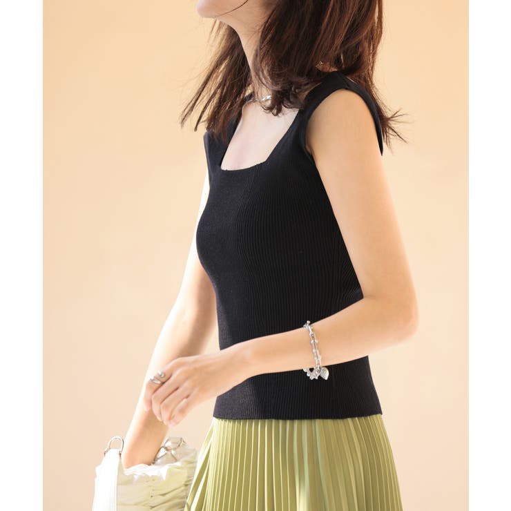 KOEISTORE サマーニット レディース 春 夏 春夏 黒 白 ニット