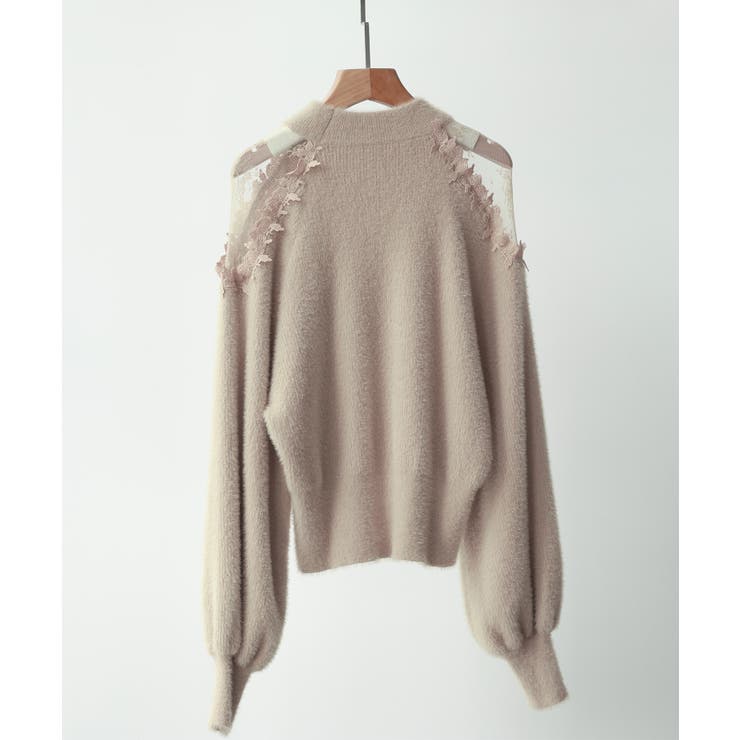 ふわふわ肩開きニットプルオーバー[品番：DSSW0004594]｜SAISON