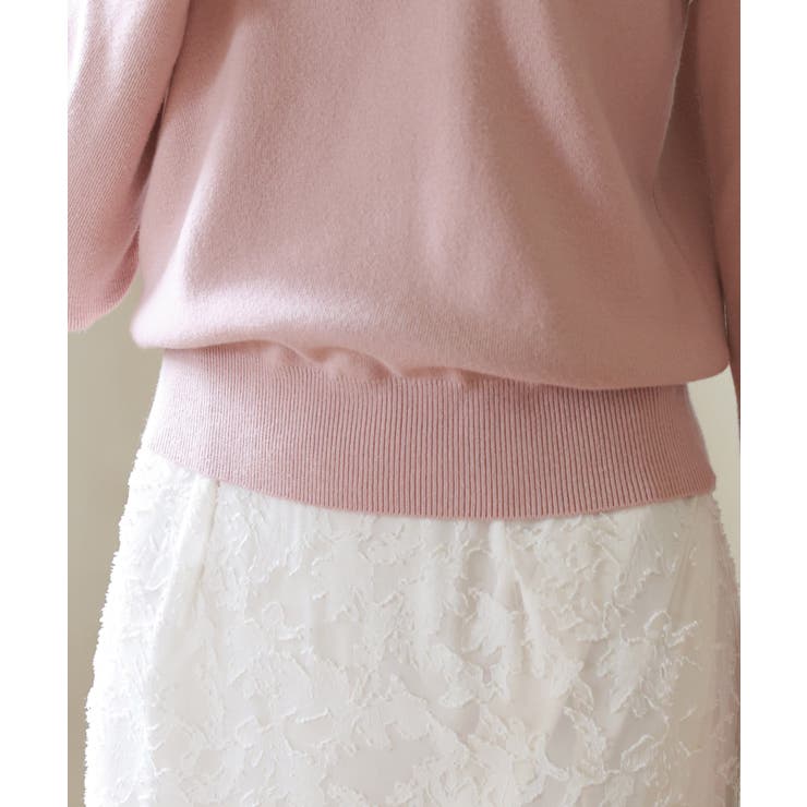 首元パールリボンハイゲージニットプルオーバー | SAISON DE PAPILLON  | 詳細画像24 