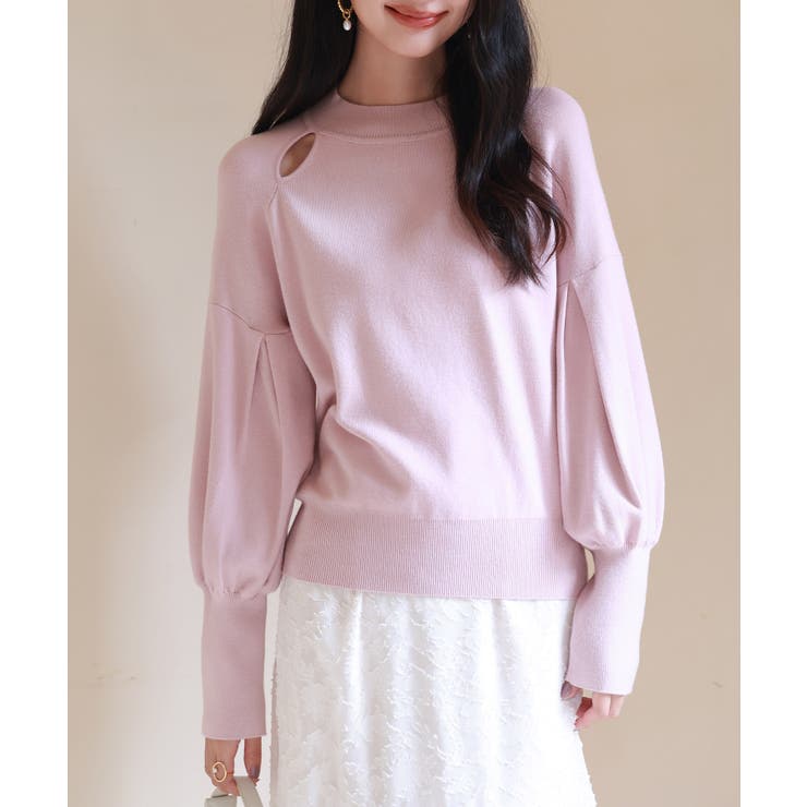 ピンク | ふんわりスリープニットプルオーバー | SAISON DE PAPILLON 