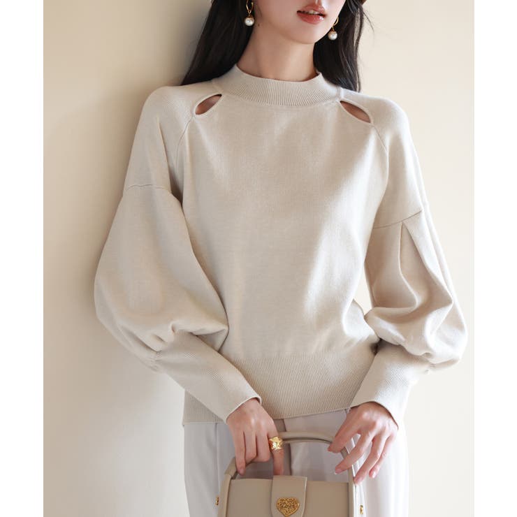 アイボリー | ふんわりスリープニットプルオーバー | SAISON DE PAPILLON 