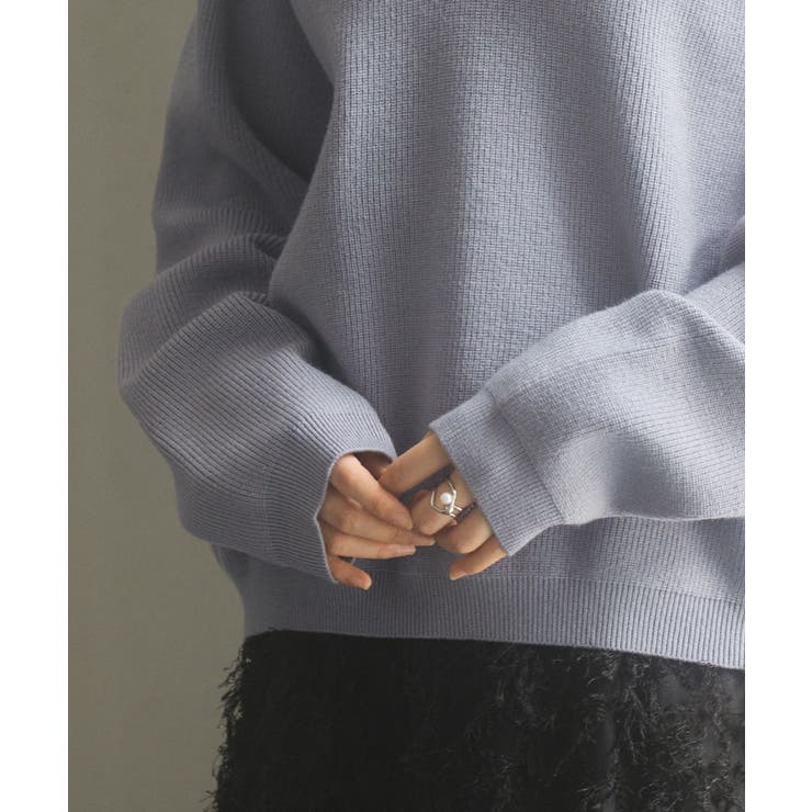 畦編み深みVネックニットプルオーバー | SAISON DE PAPILLON  | 詳細画像42 