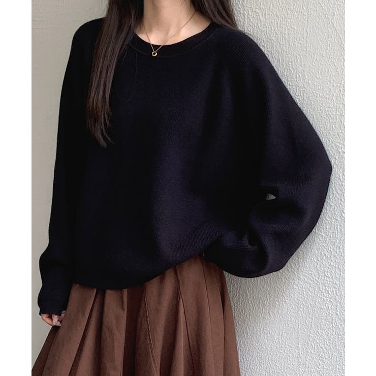 畦編みクルーネックニットプルオーバー | SAISON DE PAPILLON  | 詳細画像28 