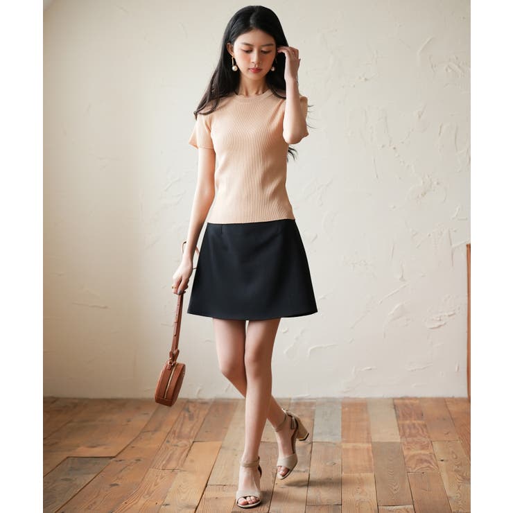 リブ編みクルーネックサマーニット | SAISON DE PAPILLON  | 詳細画像6 