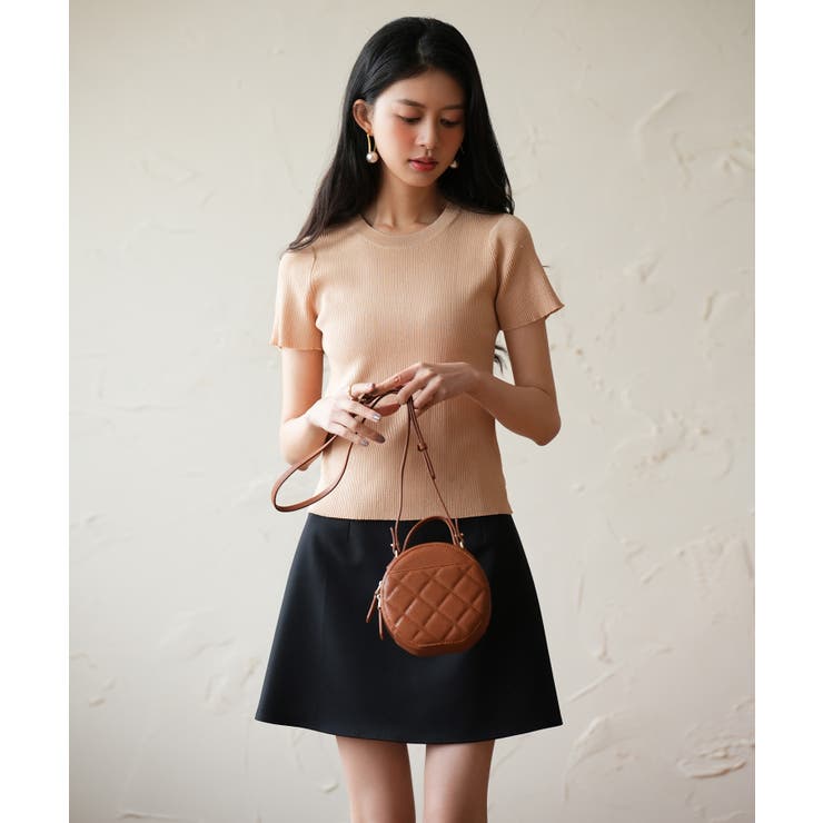 リブ編みクルーネックサマーニット | SAISON DE PAPILLON  | 詳細画像8 