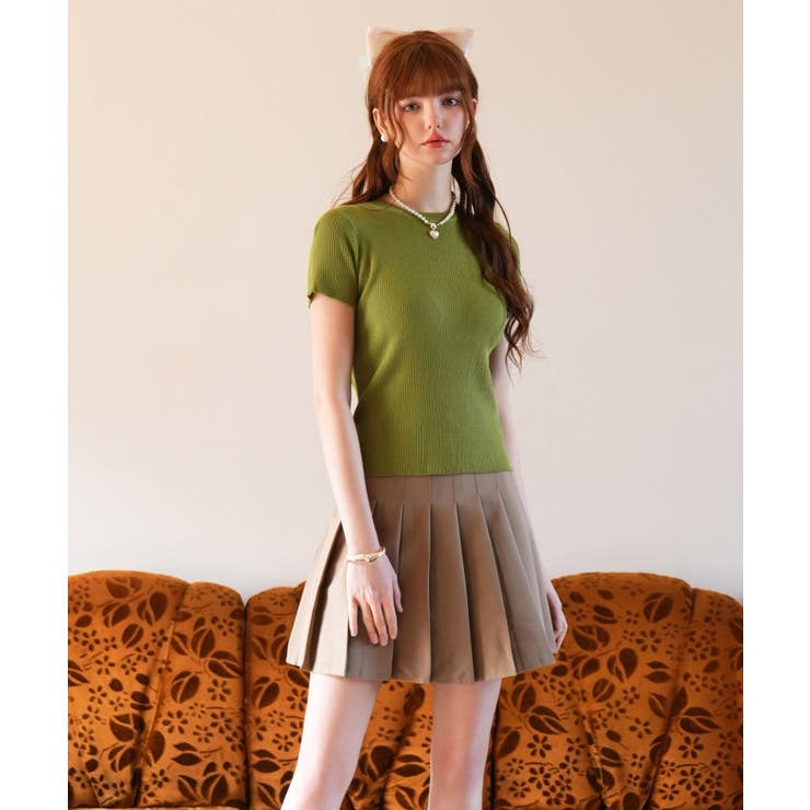 リブ編みクルーネックサマーニット | SAISON DE PAPILLON  | 詳細画像21 