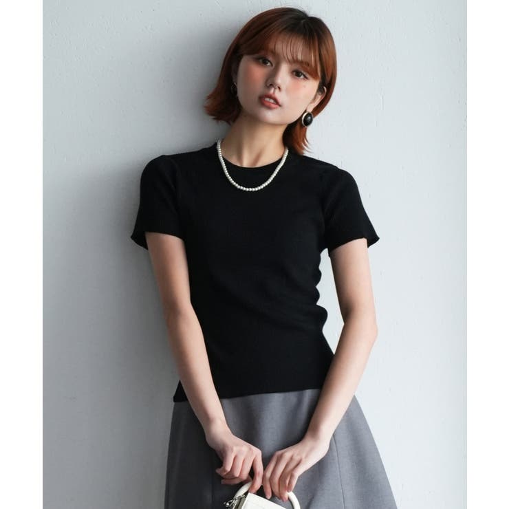 リブ編みクルーネックサマーニット | SAISON DE PAPILLON  | 詳細画像25 