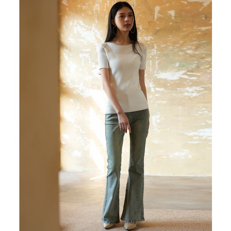 Plage 今季リブ編み長袖ニット Plage 今季リブ編み長袖ニット plage 「Plage」 長袖ニット