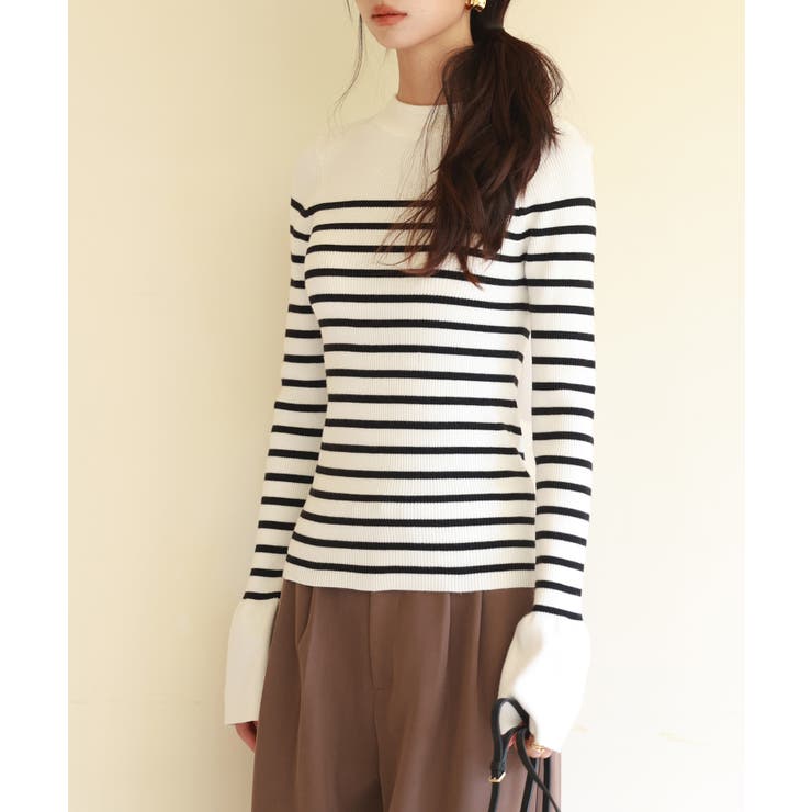 【選べる2type】前後2wayボウタイリボンニット | SAISON DE PAPILLON  | 詳細画像4 