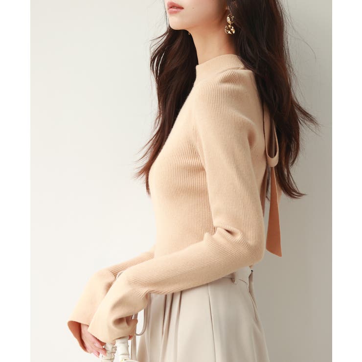 【選べる2type】前後2wayボウタイリボンニット | SAISON DE PAPILLON  | 詳細画像33 