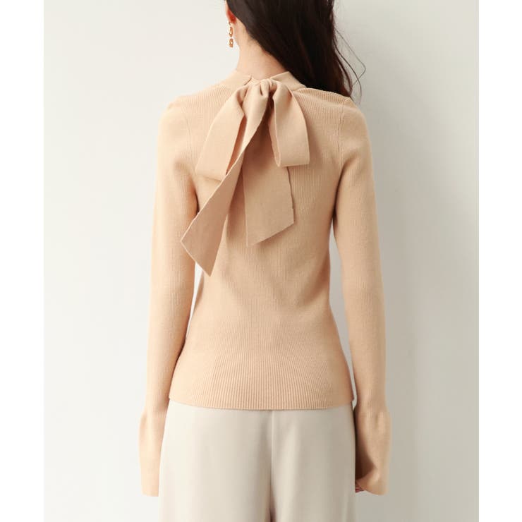 【選べる2type】前後2wayボウタイリボンニット | SAISON DE PAPILLON  | 詳細画像24 