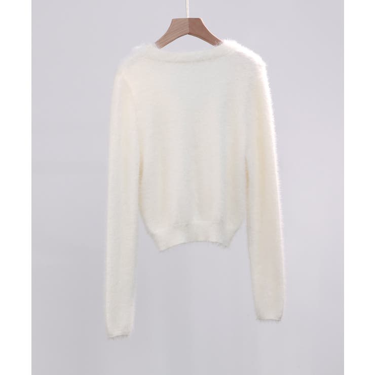 柔らかいシャギーニットカーディガン | SAISON DE PAPILLON  | 詳細画像30 