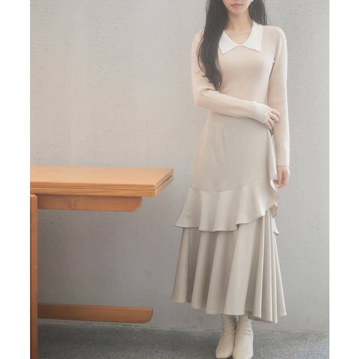 トレンドの襟付きリブニット | SAISON DE PAPILLON  | 詳細画像27 