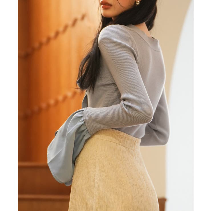 フレア袖ニットプルオーバ | SAISON DE PAPILLON  | 詳細画像43 