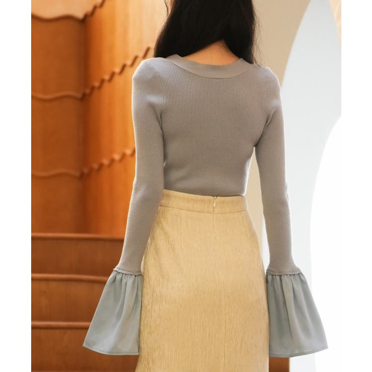 フレア袖ニットプルオーバ | SAISON DE PAPILLON  | 詳細画像44 