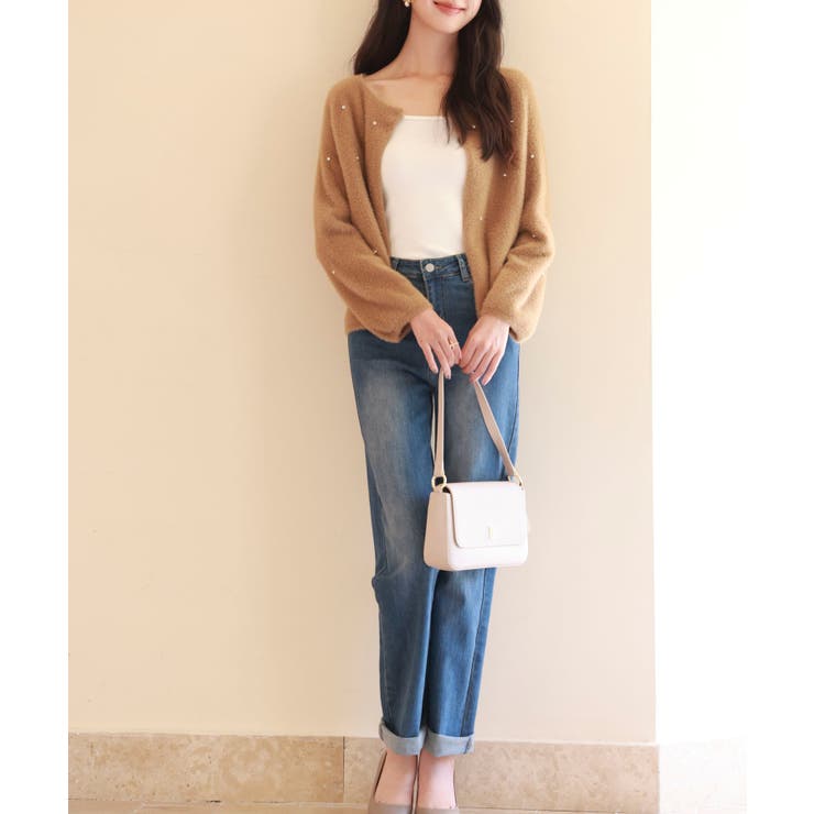 ダイヤモンドビジューニットカーディガン | SAISON DE PAPILLON  | 詳細画像8 