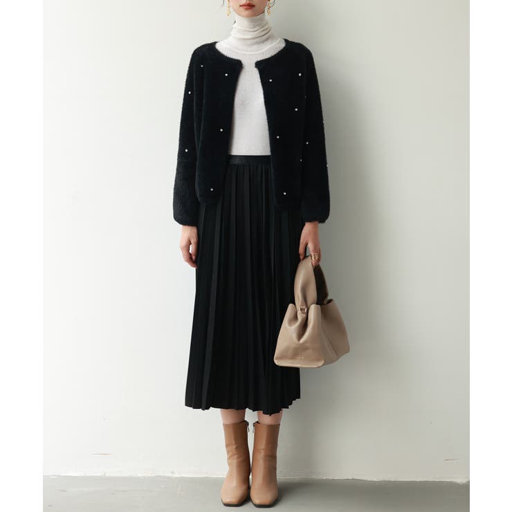 ダイヤモンドビジューニットカーディガン | SAISON DE PAPILLON  | 詳細画像24 