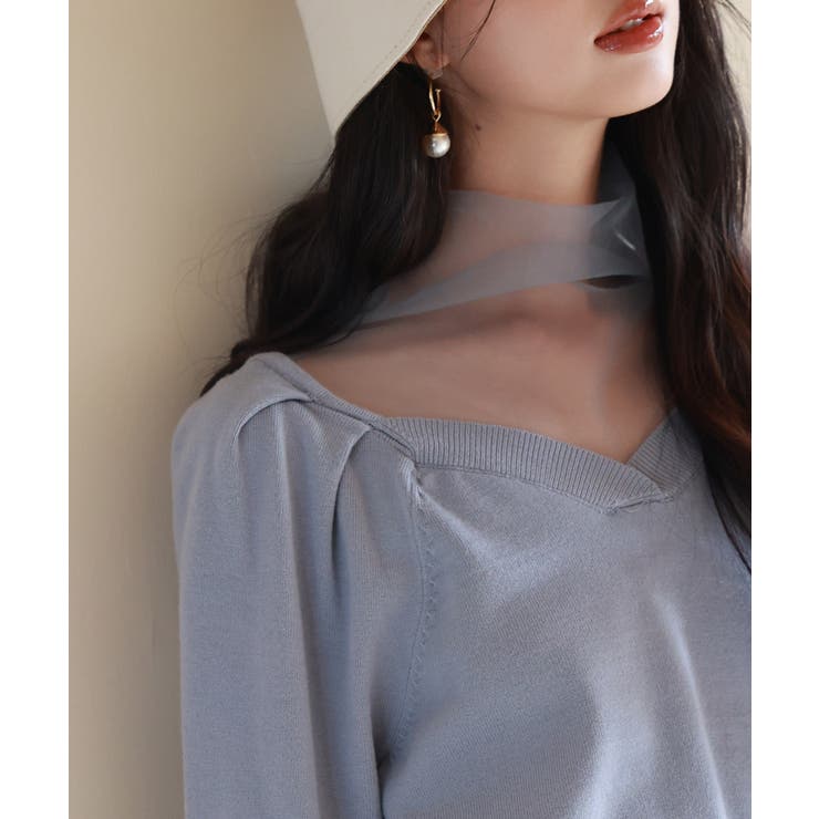 レイヤード風ニットプルオーバ | SAISON DE PAPILLON  | 詳細画像16 