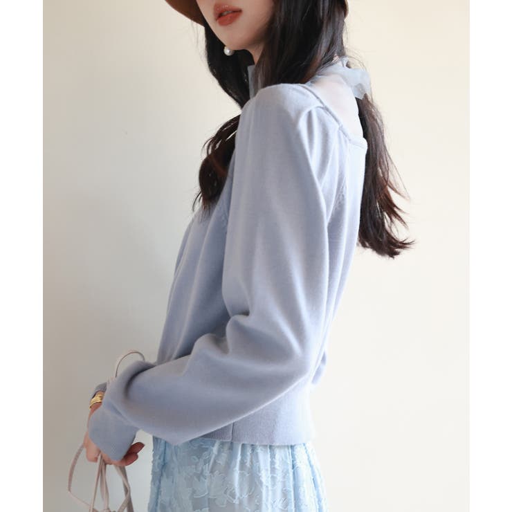 レイヤード風ニットプルオーバ | SAISON DE PAPILLON  | 詳細画像8 