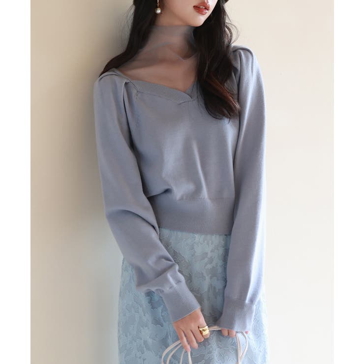 レイヤード風ニットプルオーバ | SAISON DE PAPILLON  | 詳細画像11 