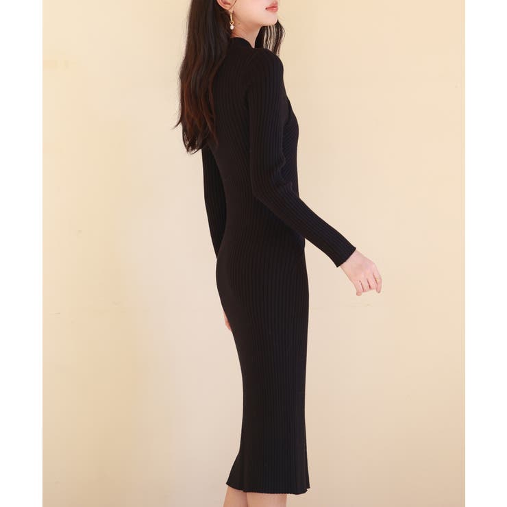 【同梱限定】高級セレクト❤️アシメニットワンピース ブラウン