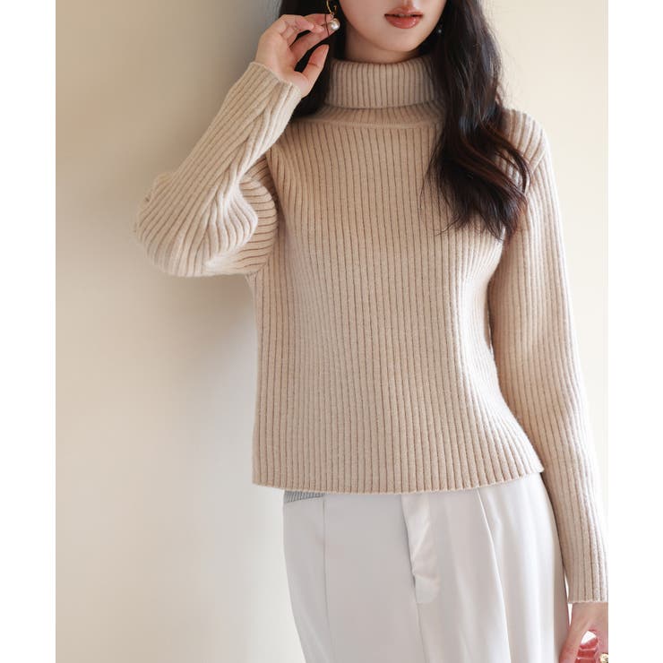 individual sentiments タートル ウール ニット カットソー individual sentiments タートル ウール ニット カットソー