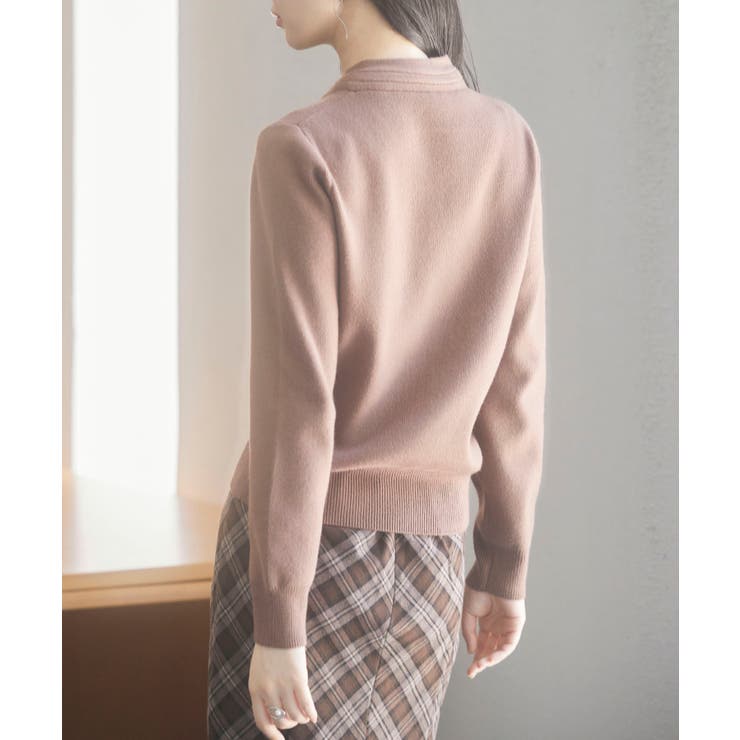 リボンハイゲージ編みニットプルオーバー | SAISON DE PAPILLON  | 詳細画像31 