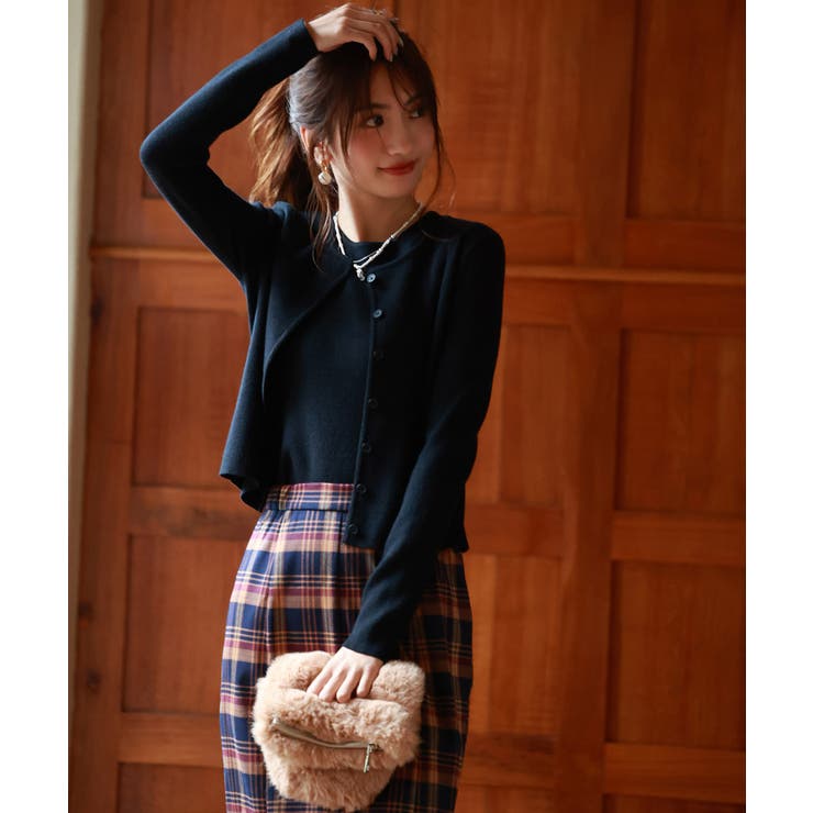 カーディガン・タンクトップニットアンサンブル[品番：DSSW0002702