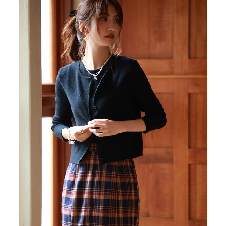 カーディガン・タンクトップニットアンサンブル[品番