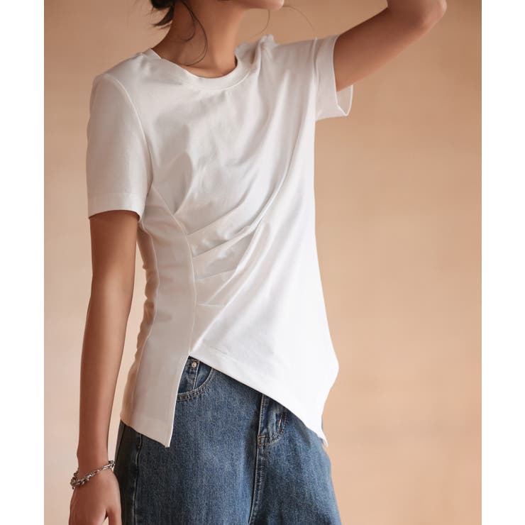 デザインスリットTシャツカットソー | SAISON DE PAPILLON  | 詳細画像13 