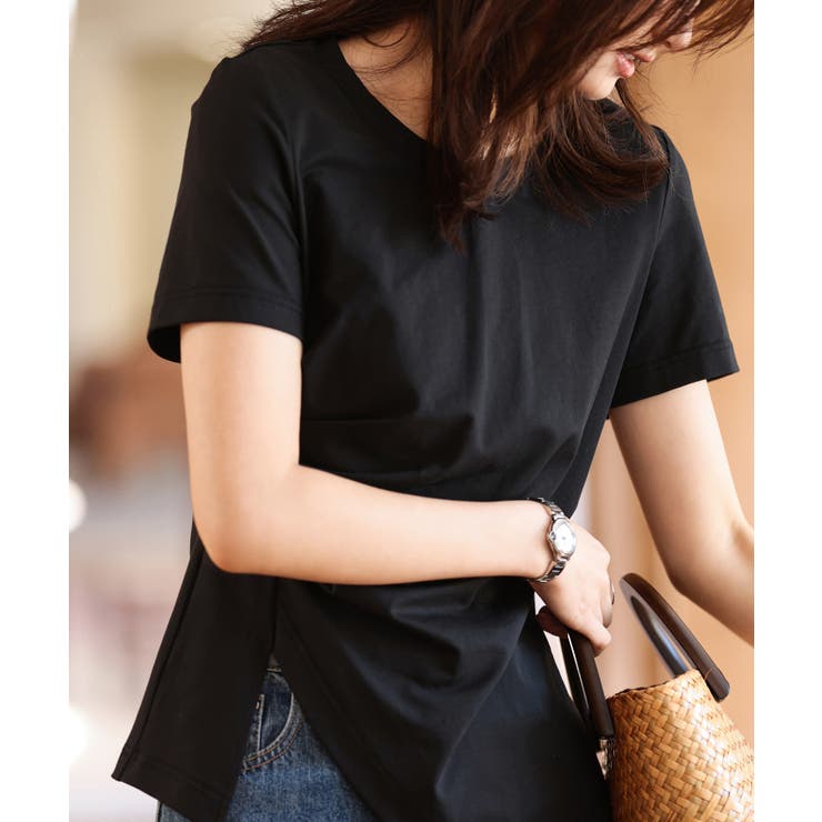 デザインスリットTシャツカットソー | SAISON DE PAPILLON  | 詳細画像11 