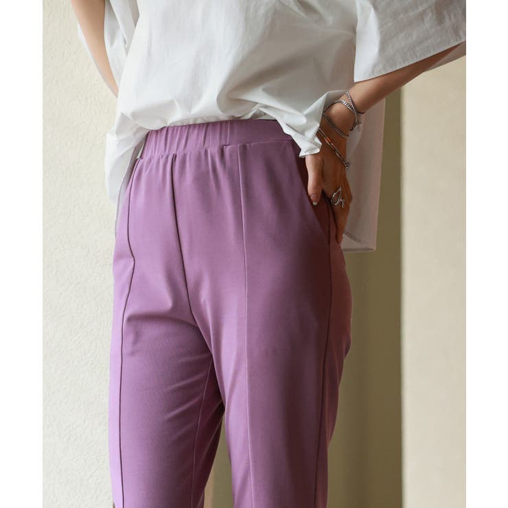 センタースリット入りストレッチフレアパンツ[品番：DSSW0002459