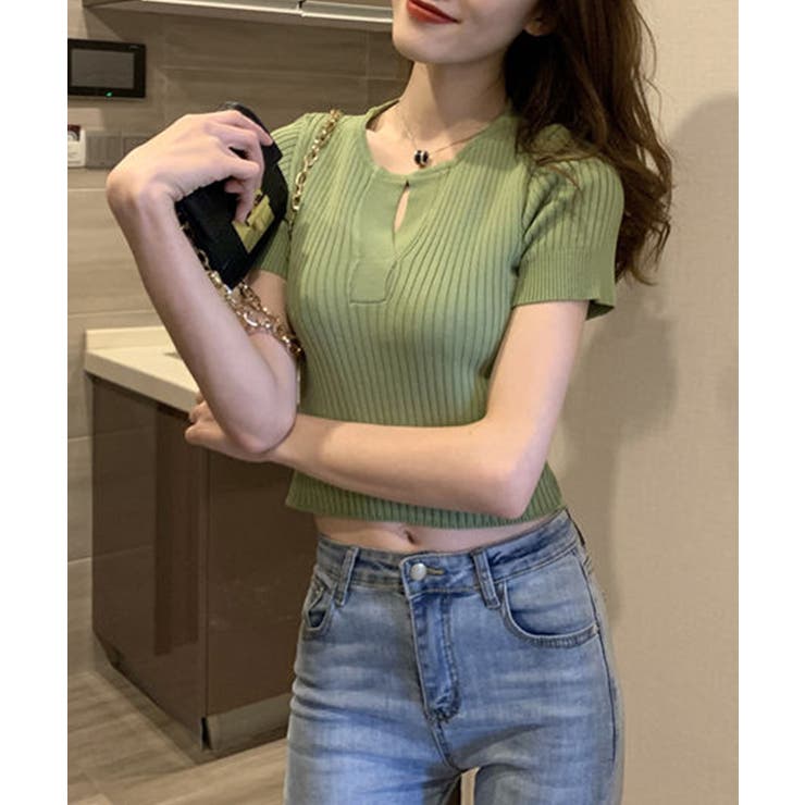 SNIDEL 半袖 スキッパー ニット トップス UNITED ARROWS LTD. OUTLET｜ジップ スキッパー ニット