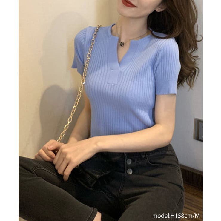 SNIDEL 半袖 スキッパー ニット トップス UNITED ARROWS LTD. OUTLET｜ジップ スキッパー ニット