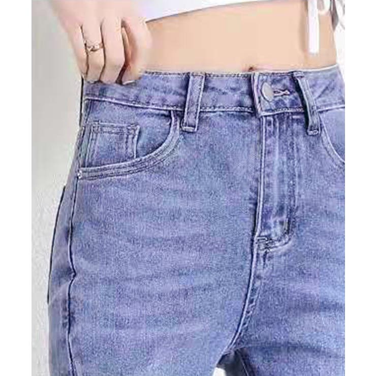 Amazon | [VYOOU] ジーンズ フレアパンツ デニムパンツ