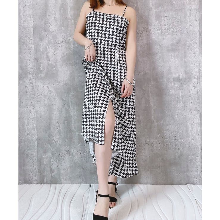ワンピース ドレス 千鳥格子 キャミワンピタイトロングワンピ 楽天市場】マラソン限定25％OFFクーポン☆ 千鳥柄 マーメイド