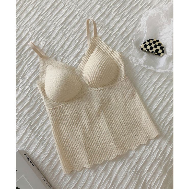 着ればわかる！カットレース3Dパッドナイロンキャミソール 美乳ブラ | SEU | 詳細画像23 
