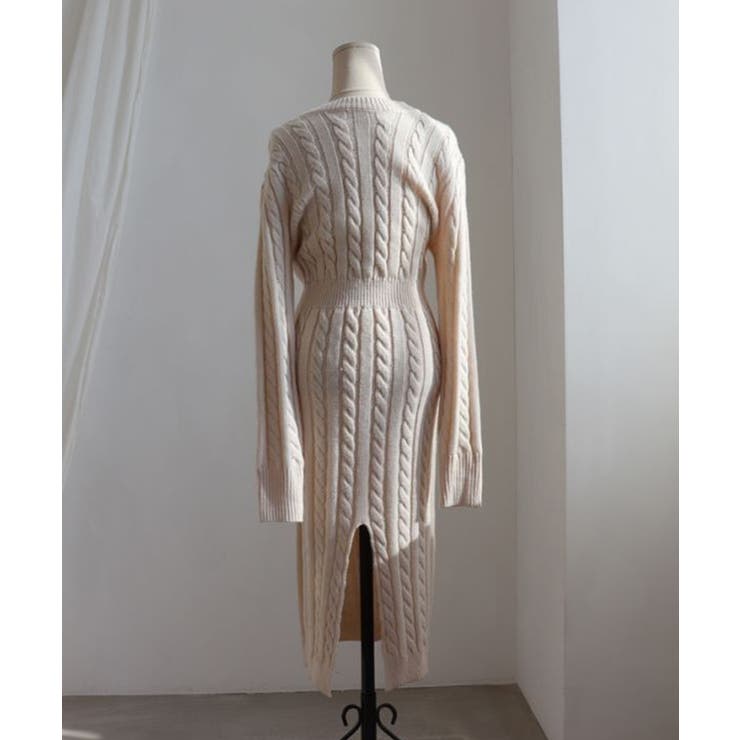 春まで着れる 春まで着れる一押し！前後2wayケーブル編みニット