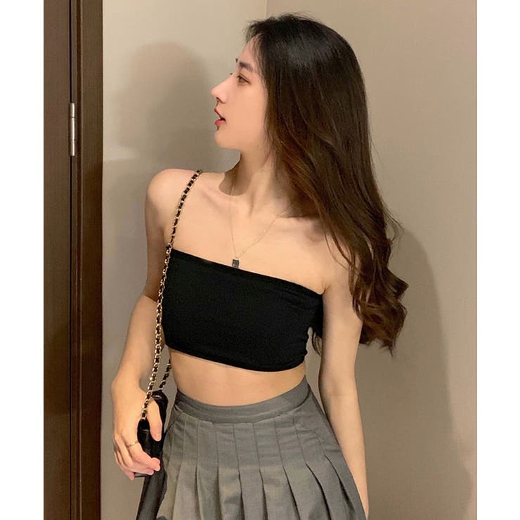 エイミーイストワール eimy istoire カップインクロップドベアトップ(505012980) | エイミーイストワール(eimy istoire)  - d fashion
