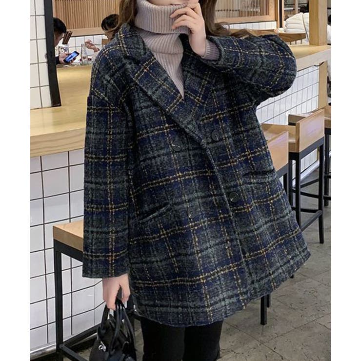 ペイントチェックコート レジェンダdoubletラフシモンズKIDILL あどけな