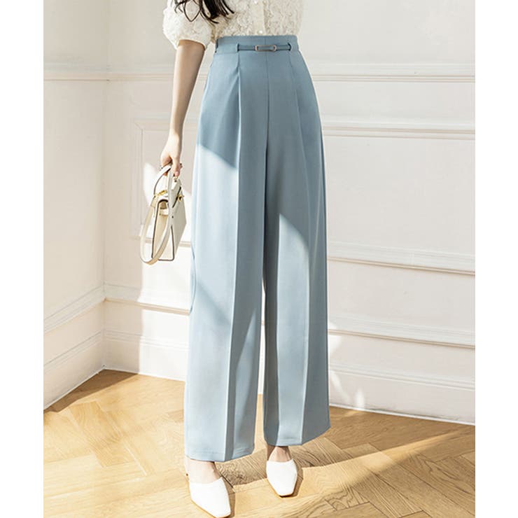 360°キレイ見えセンタープレスセミワイドパンツ | SEU | 詳細画像10 