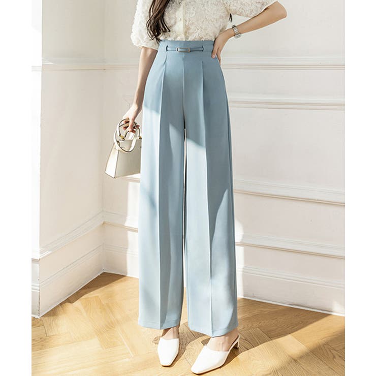 360°キレイ見えセンタープレスセミワイドパンツ | SEU | 詳細画像11 