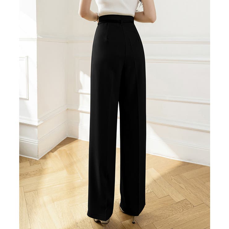 360°キレイ見えセンタープレスセミワイドパンツ | SEU | 詳細画像21 