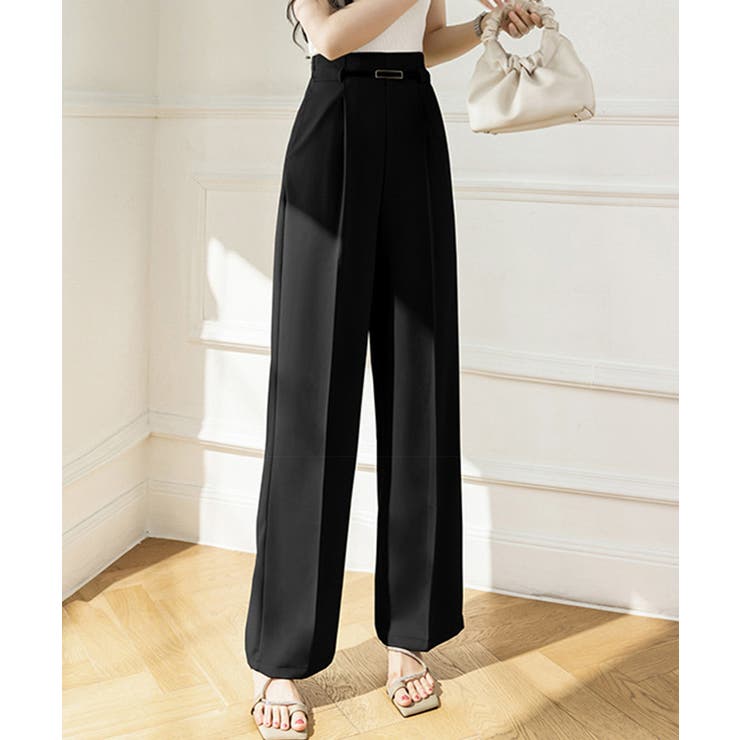 360°キレイ見えセンタープレスセミワイドパンツ | SEU | 詳細画像22 