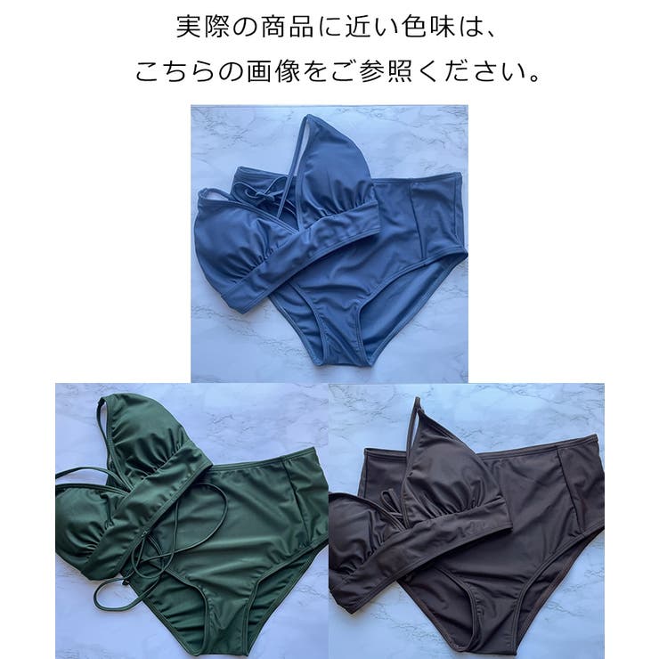 シェリエ　ハートスカラップビキニ　ネイビー シェリエハートスカラップビキニネイビー